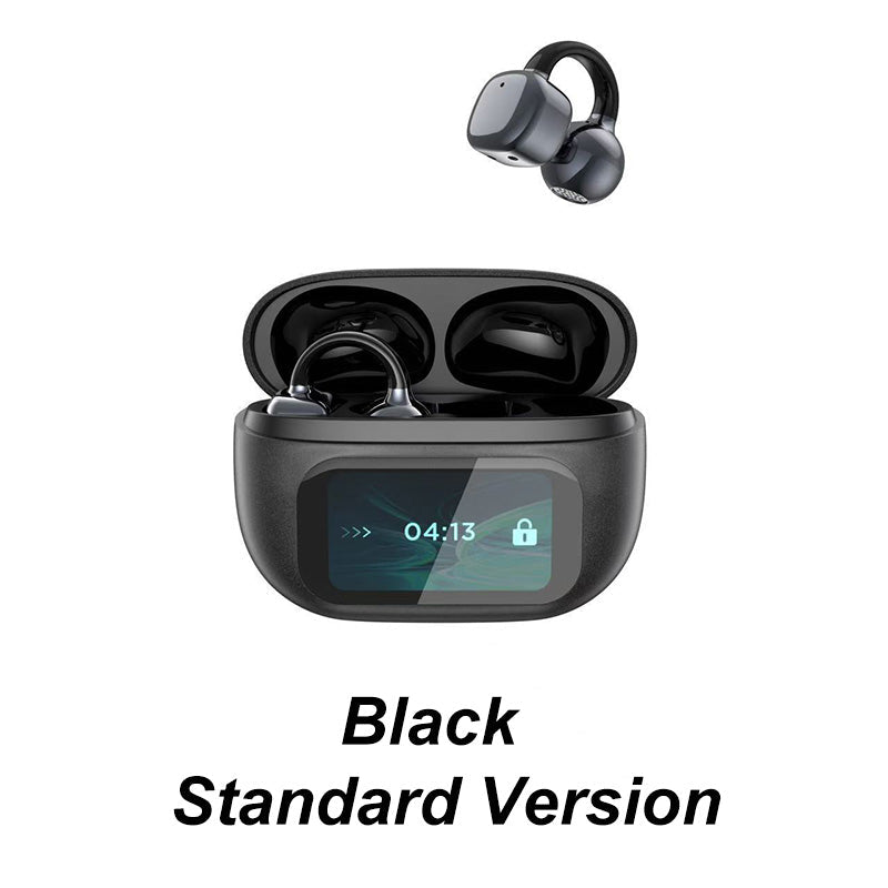🔥2025 HOT SALE🔥🎧Ear Clip-on Smart Color Screen Intelligent Translation Headset🎧