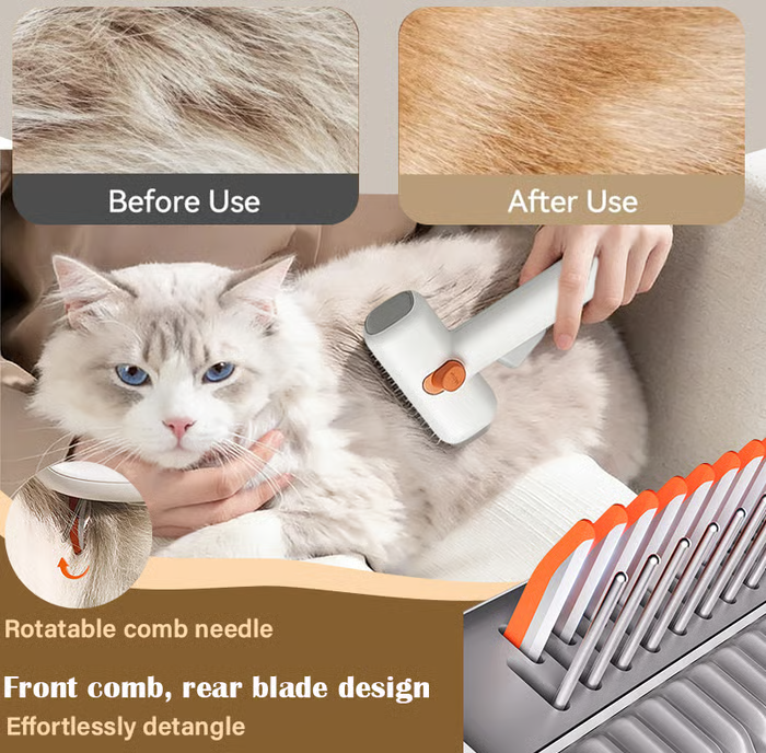 🔥2026 SALE - 2-IN-1 Pet Self-Detangling & Grooming Comb