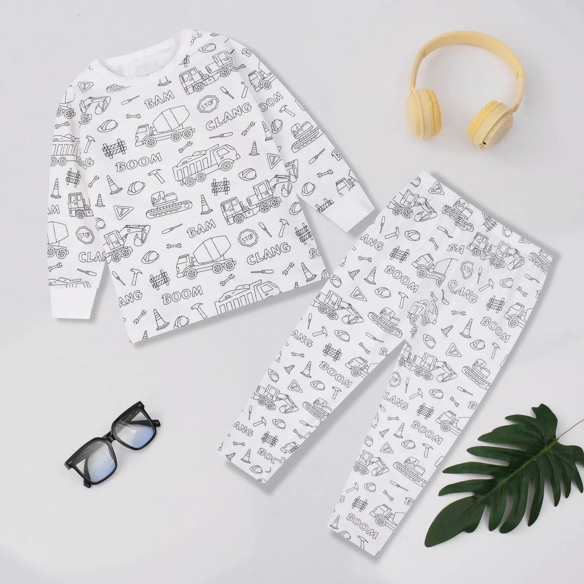 🎅Christmas Pre-sale🎁🎨DIY Cartoon Colorable Pajamas for Kids
