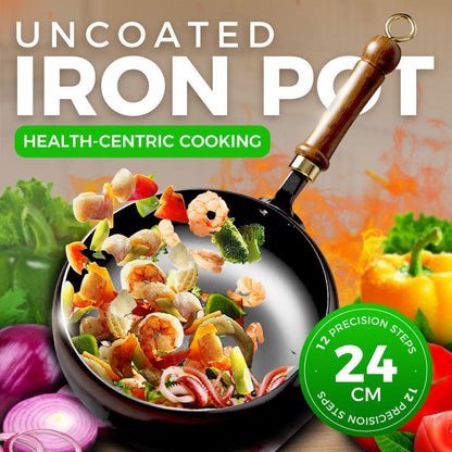 🔥Hot Sale 50% OFF🔥Uncoated Thick Iron Pot