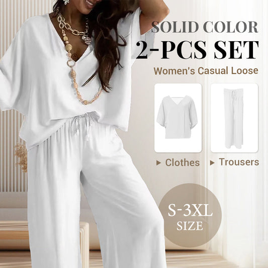 💖LAST DAY PROMOTION - 50%OFF💖Women’s Casual Loose Solid Color Suit