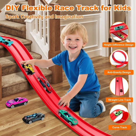 🎁Early Christmas Hot Sale 50% OFF🎅DIY Flexible Racing Track Toy