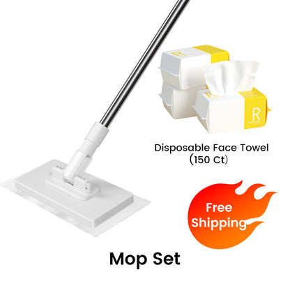 💥Hot Sale 💥Disposable Dust Mop with 4 Reusable Cloths