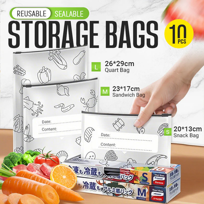 🍗HOT SALE 50% OFF🥦Reusable Aluminum Foil Sealable Storage Bags