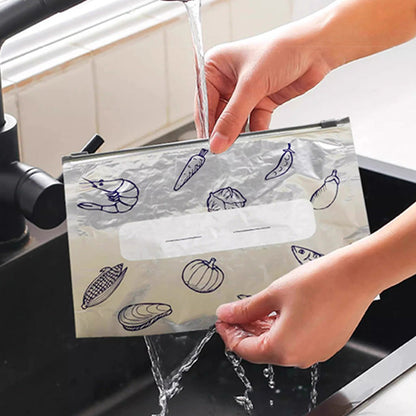 🍗HOT SALE 50% OFF🥦Reusable Aluminum Foil Sealable Storage Bags