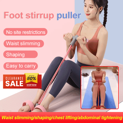 🎁Limited time 50% OFF⏳21 Fitness Resistance Bands-4 Tube Pedal Ankle Puller