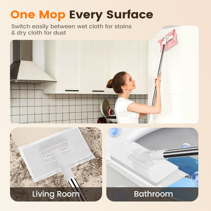 💥Hot Sale 💥Disposable Dust Mop with 4 Reusable Cloths