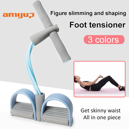 🎁Limited time 50% OFF⏳21 Fitness Resistance Bands-4 Tube Pedal Ankle Puller