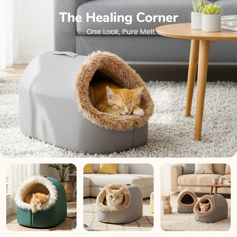 💥HOT SALE 49% OFF🐾Cozy Cave Cat Bed