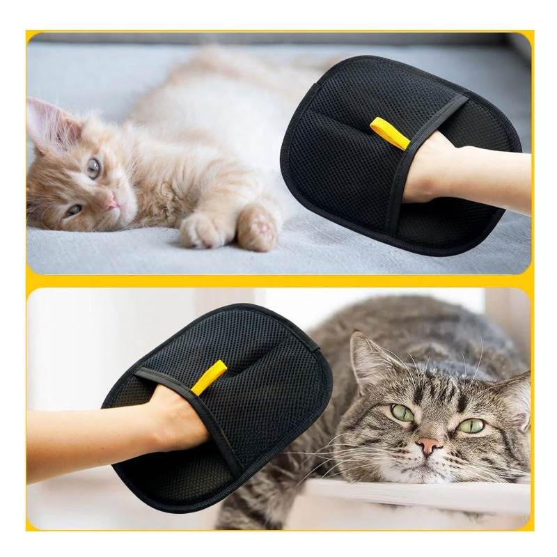 Reusable Electrostatic Pet Hair Removal Glove - Works on Clothes, Couch, Car & All Fabric Surfaces