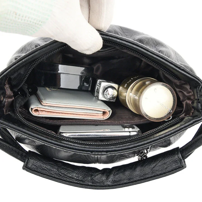 🔥Casual Pleated Bucket Soft Leather Handbag Shoulder Bag
