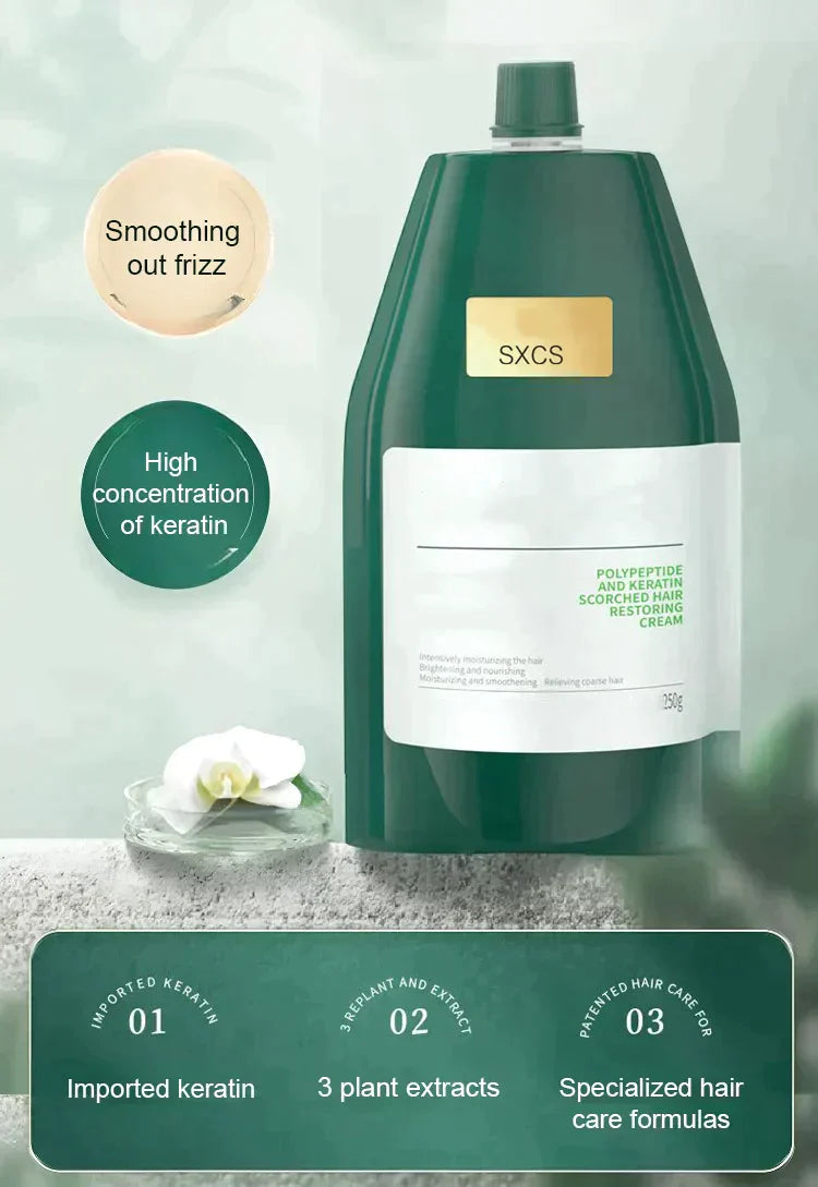 🔥Hot Sale 50% OFF🔥 Polypeptide Keratin Hydrating Smoothing Hair Damage Repair Cream