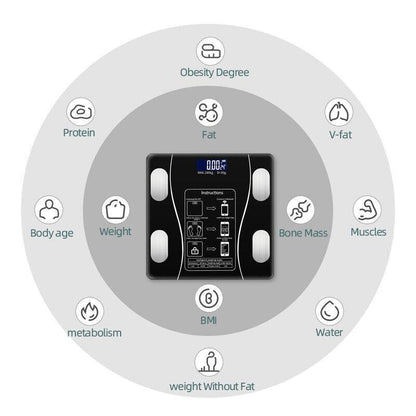 🥳2026 HOT SALE🥳💞50K+ SOLD!👵❤️ 50% OFF! Smart Body Fat Scale – Know your numbers, track your health! Measures weight & body fat easily. Large display, auto-on. Your wellness companion. 🩺📊