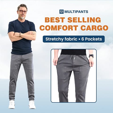🔥HOT SALE 49% OFF🥰 MultiPants – Durable cargo pants with high elasticity and multiple pockets