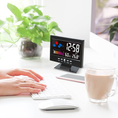 🌡️ 50% OFF NOW! ✨ Digital LED Weather Station - Temperature & Humidity Monitor with Forecast Display & Table Alarm Clock 📊⏰