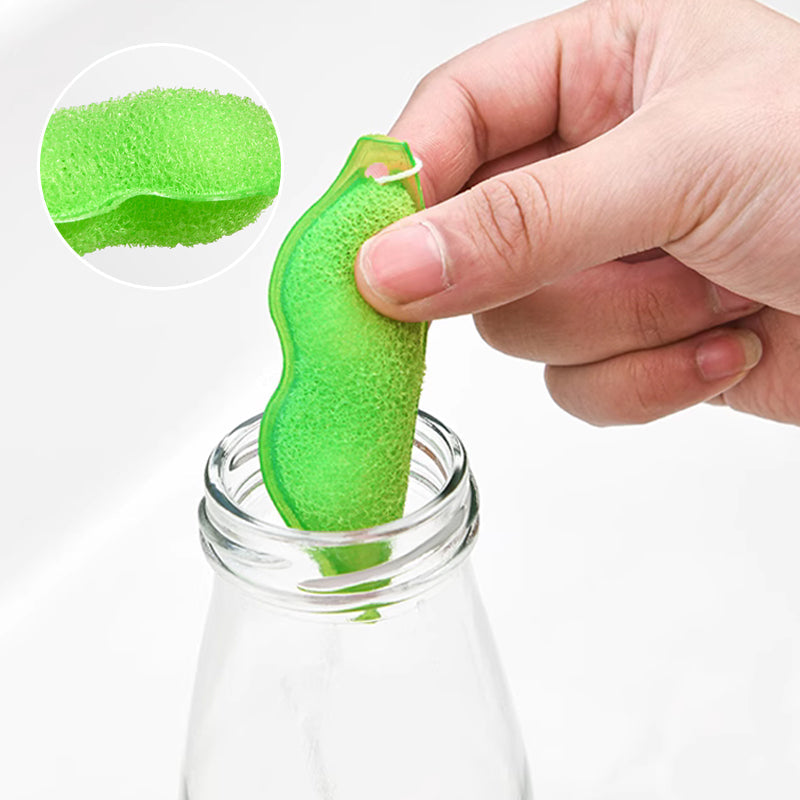 Pea-Shaped Bottle Cleaning Sponge