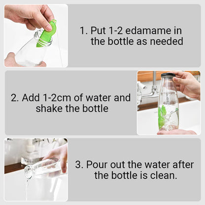 Pea-Shaped Bottle Cleaning Sponge