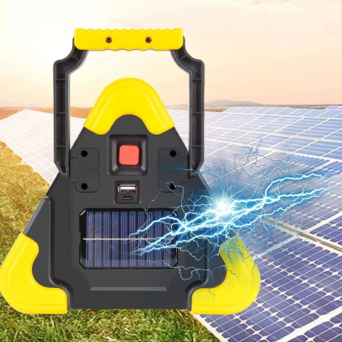 🔥2026 New Arrival🔥 2-IN-1 Solar Emergency Triangle Warning Light at the Roadside