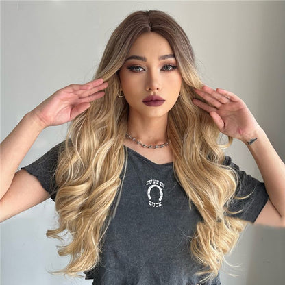 💘Valentine's Special: 50% Off!💇Gorgeous Fluffy Long Curly Wig – Natural, Comfortable & Adjustable!