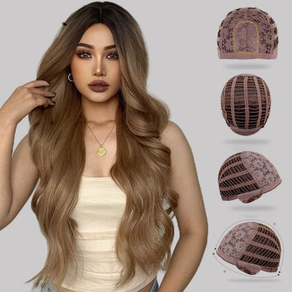💘Valentine's Special: 50% Off!💇Gorgeous Fluffy Long Curly Wig – Natural, Comfortable & Adjustable!
