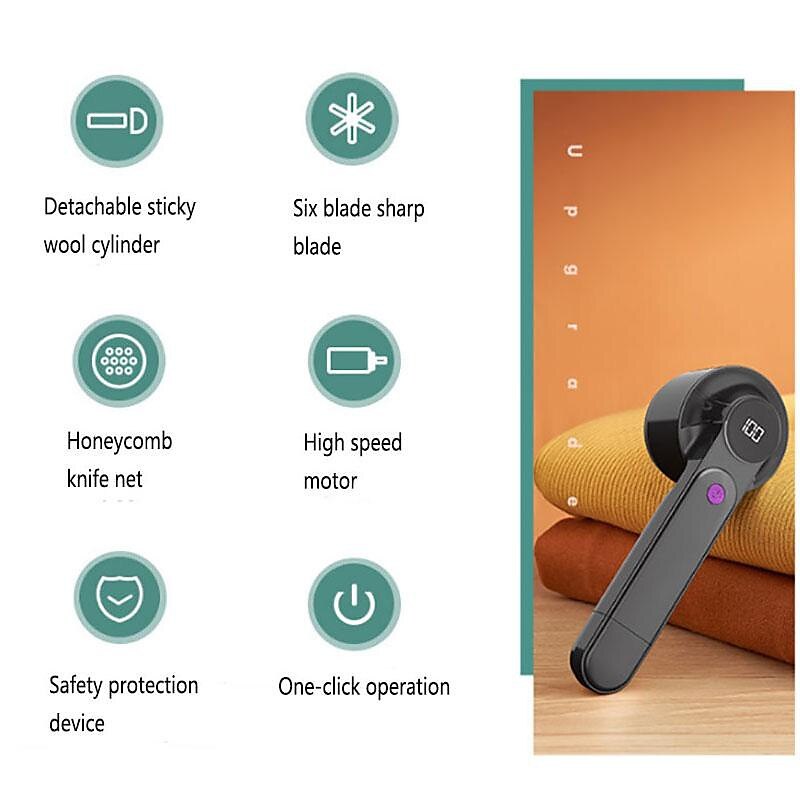 🔥Last Day Sale - 49% OFF🎁 2 in 1 Electric Lint Remover