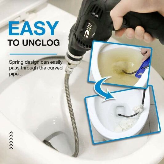 🚿 60% OFF! 🎉 Electric Spring for Drain Cleaner – Powerful, Flexible & Lightweight 🪠📦