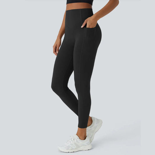 💕2025 HOT SALE 50% OFF🌸High-Waisted Butt Lifting Tummy Control Shaping Training Leggings with Side Pocket