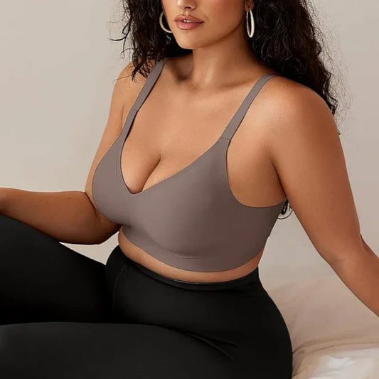 Women's Comfortable Wire-Free Seamless Push Up Bra