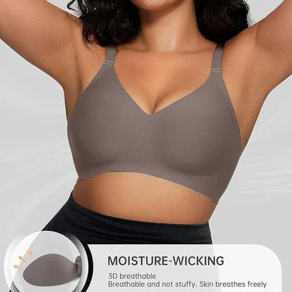 Women's Comfortable Wire-Free Seamless Push Up Bra