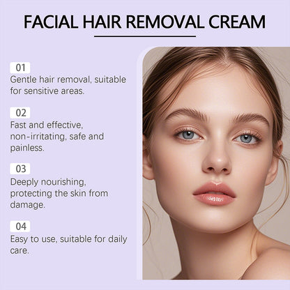 💗Last Day Special Price £7.99 ! 🔥Buy 2 Get 1 Free🔥Gentle and Painless Facial Hair Removal Cream