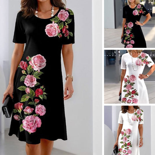 🌸Spring Specials💐 Rose Bloom Short Sleeve Dress