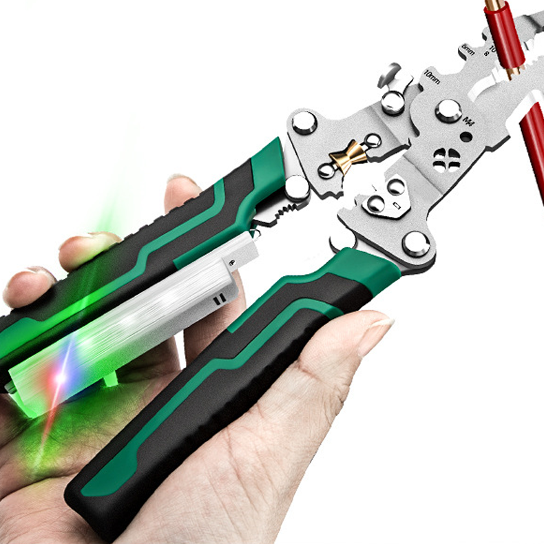 Multifunctional Foldable Wire Stripping Scissors with Electrical Test