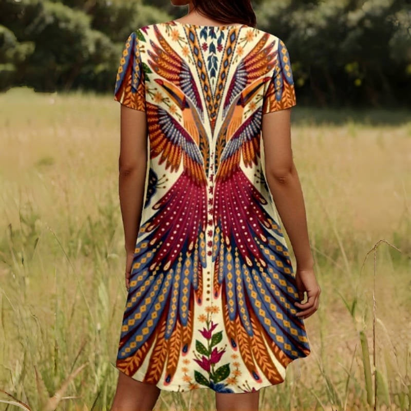 ⏳Time-limited Special⏰Women’s Floral Short Sleeve Dress