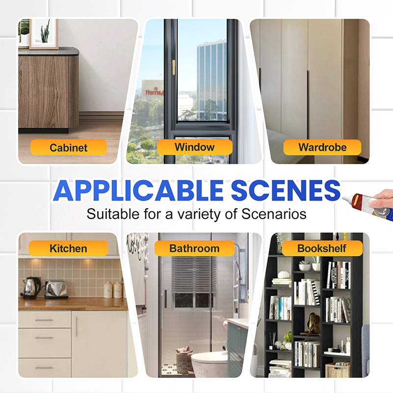 Multi-Purpose, Multi-Color Gap Filler for Whole House Use