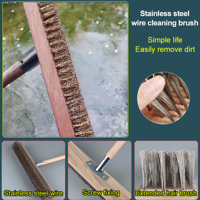 💥Stainless steel wire cleaning brush♻️