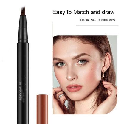 4D Waterproof Forked Eyebrow Pen