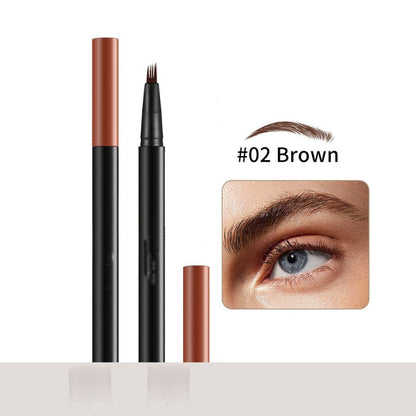 4D Waterproof Forked Eyebrow Pen