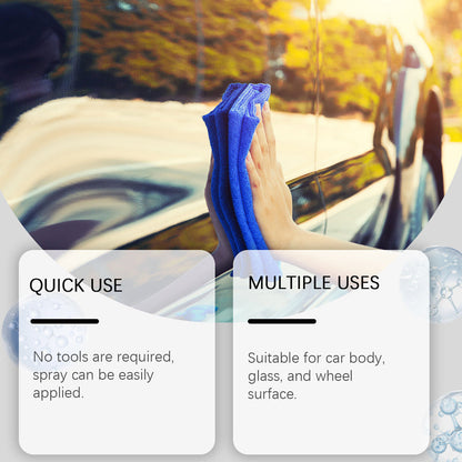 🚗 BUY 2 GET 1 FREE! ✨ Car Polish Spray + Microfiber Towel - Restores Shine & Protects Paint in Minutes, Scratch-Resistant Formula ☀️🧽
