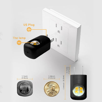Smart LED Wall Socket Night Light With Auto-Dimmer