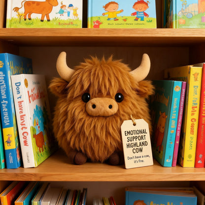 🔥Christmas Sale 50% OFF!!🔥 motional Support Highland Cow Plush🎉