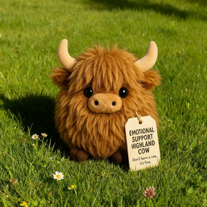🔥Christmas Sale 50% OFF!!🔥 motional Support Highland Cow Plush🎉