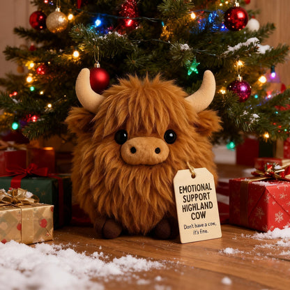 🔥Christmas Sale 50% OFF!!🔥 motional Support Highland Cow Plush🎉