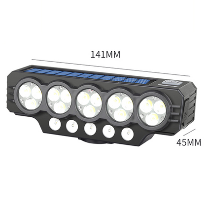 Solar & USB Rechargeable Bicycle Light