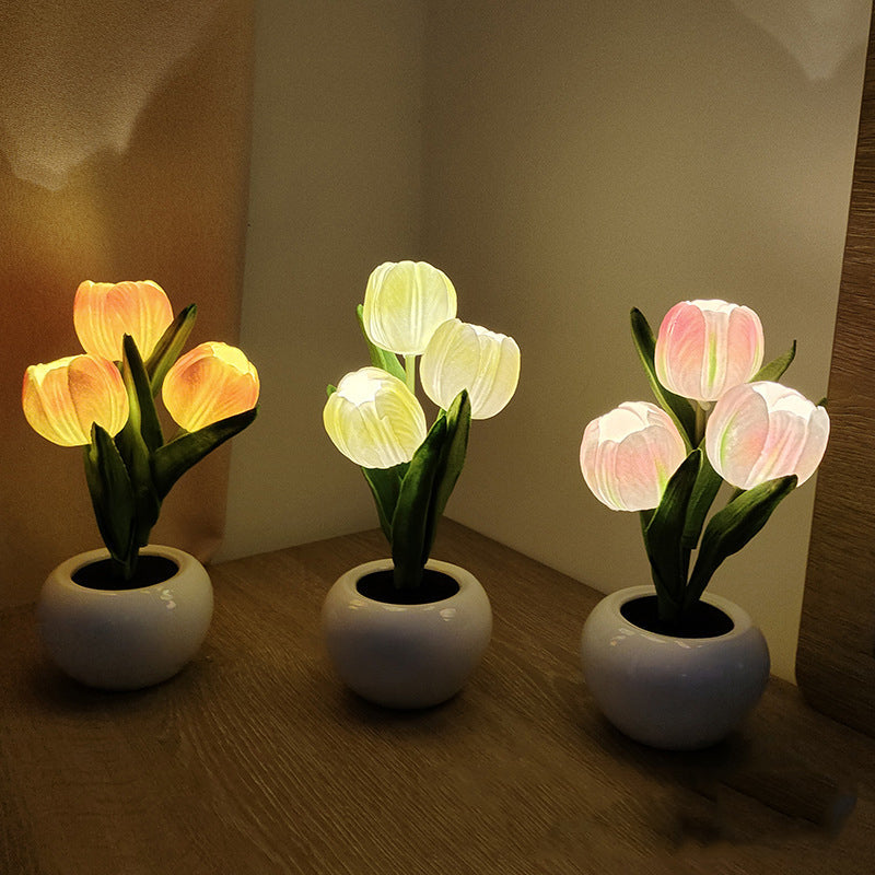 LED Tulip Night Light Flower Table Lamp🌷✨Buy 2 free shipping