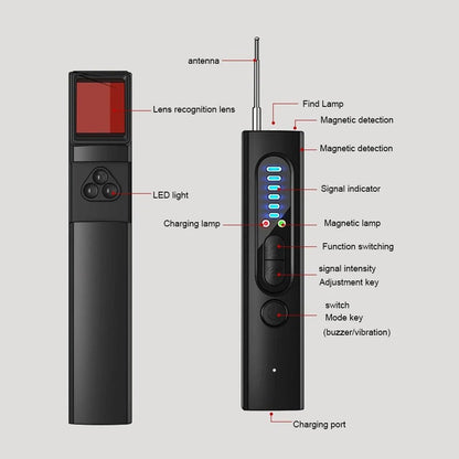 🕵️‍♂️ 50% OFF NOW! ✨ Shadow X Pro™ - Hidden Camera & GPS Detector with 5 Search Modes and LCD Screen for Personal Protection 📡🔒