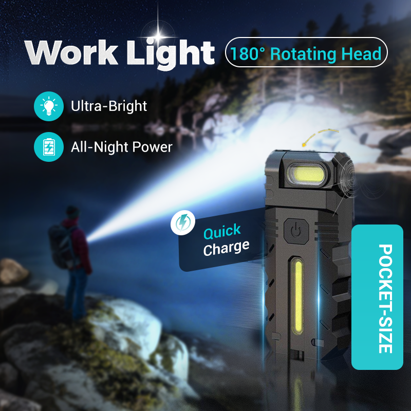 180° Rotating Head LED Work Light