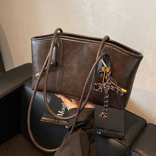 🔥 Y2K Vintage Vibe | PU Leather Shoulder Bag | Daily Essential 📸【2026 New Arrival】