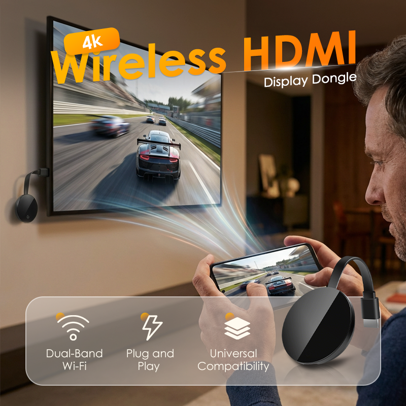4K Wireless HDMI Display Dongle