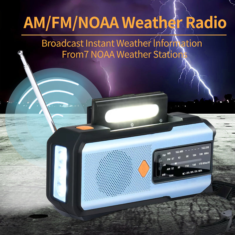 🔥Limited Time Promotion 50% OFF🔥Solar Hand-Crank Emergency Weather Radio